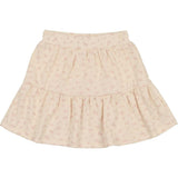 Printed Gauze Tired Ruffle Hem Short Skirt