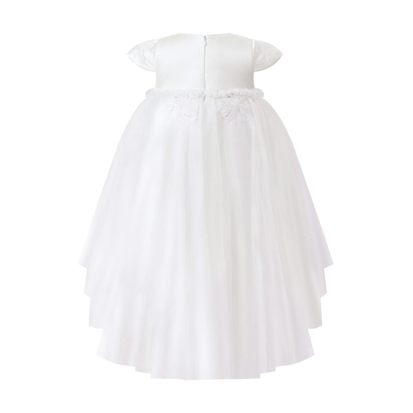 White Embroidered Briavelle Dress
