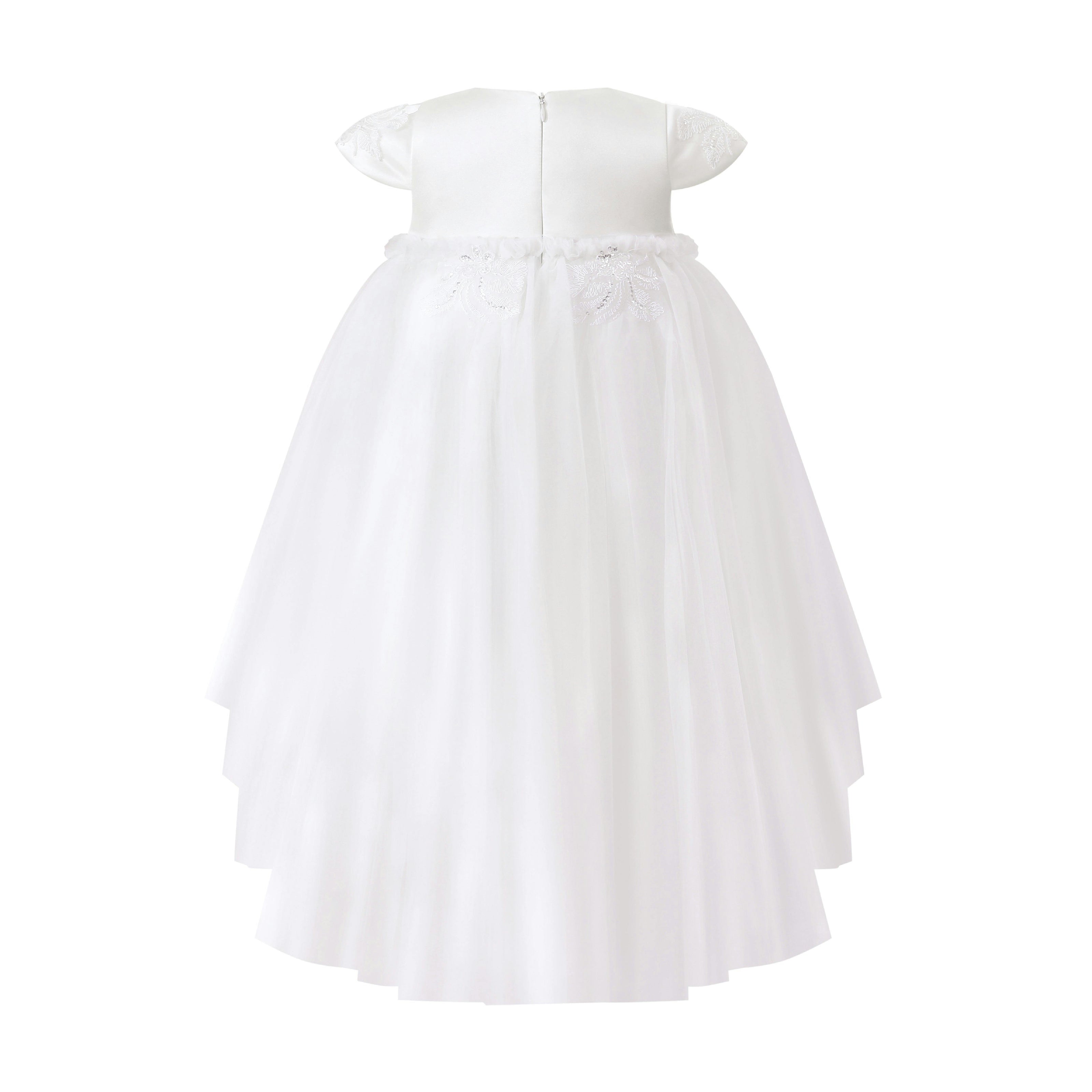 White Embroidered Briavelle Dress