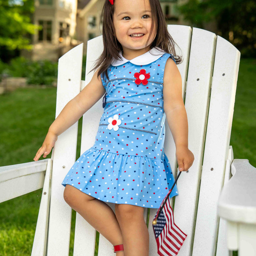 Printed Knit Dress With Flowers