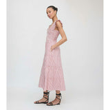 The Ellie Nap Dress - Red Ticking Stripe