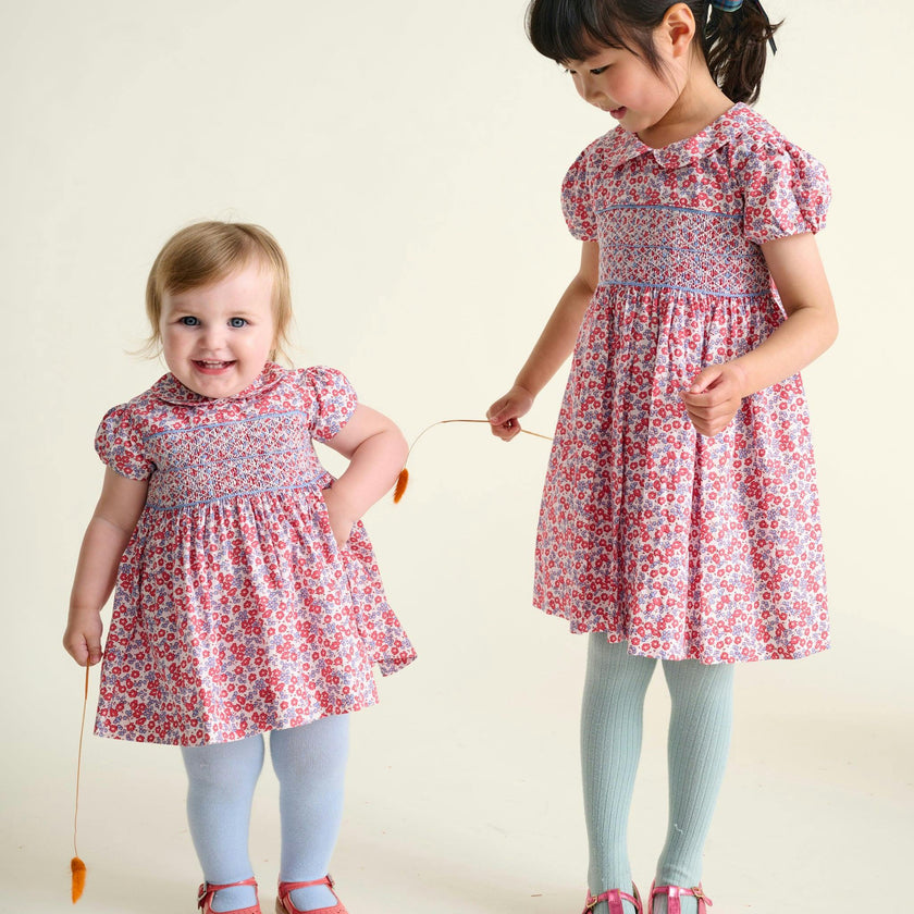 Smocked Girls Dress Augusta