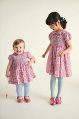 Smocked Girls Dress Augusta