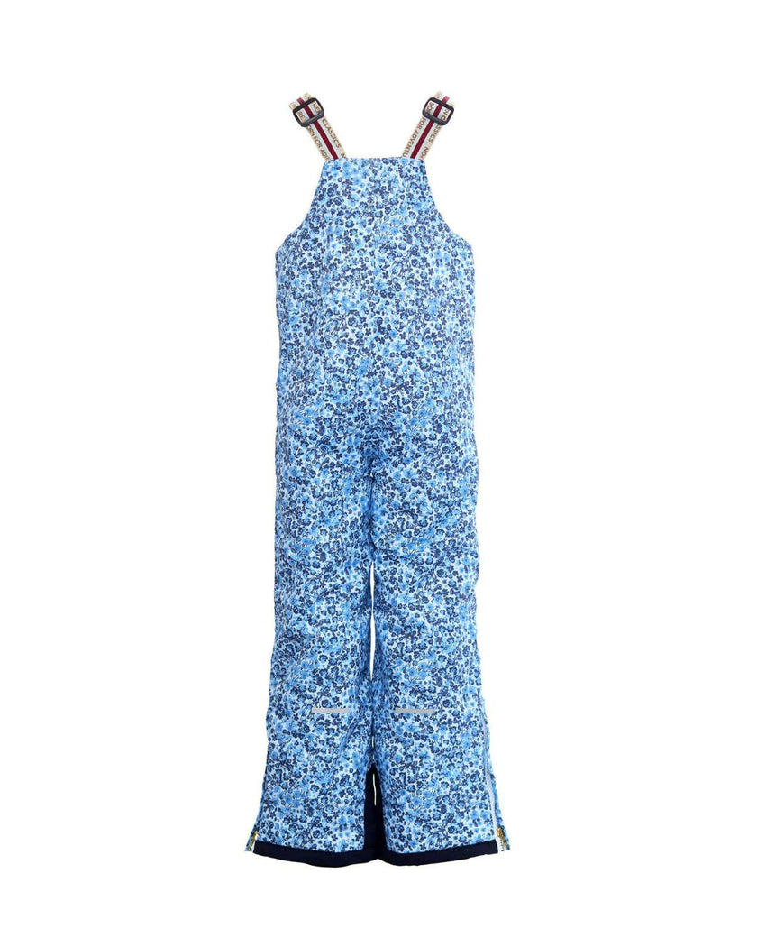 Kids Snow Pant in Blue Ditsy Floral