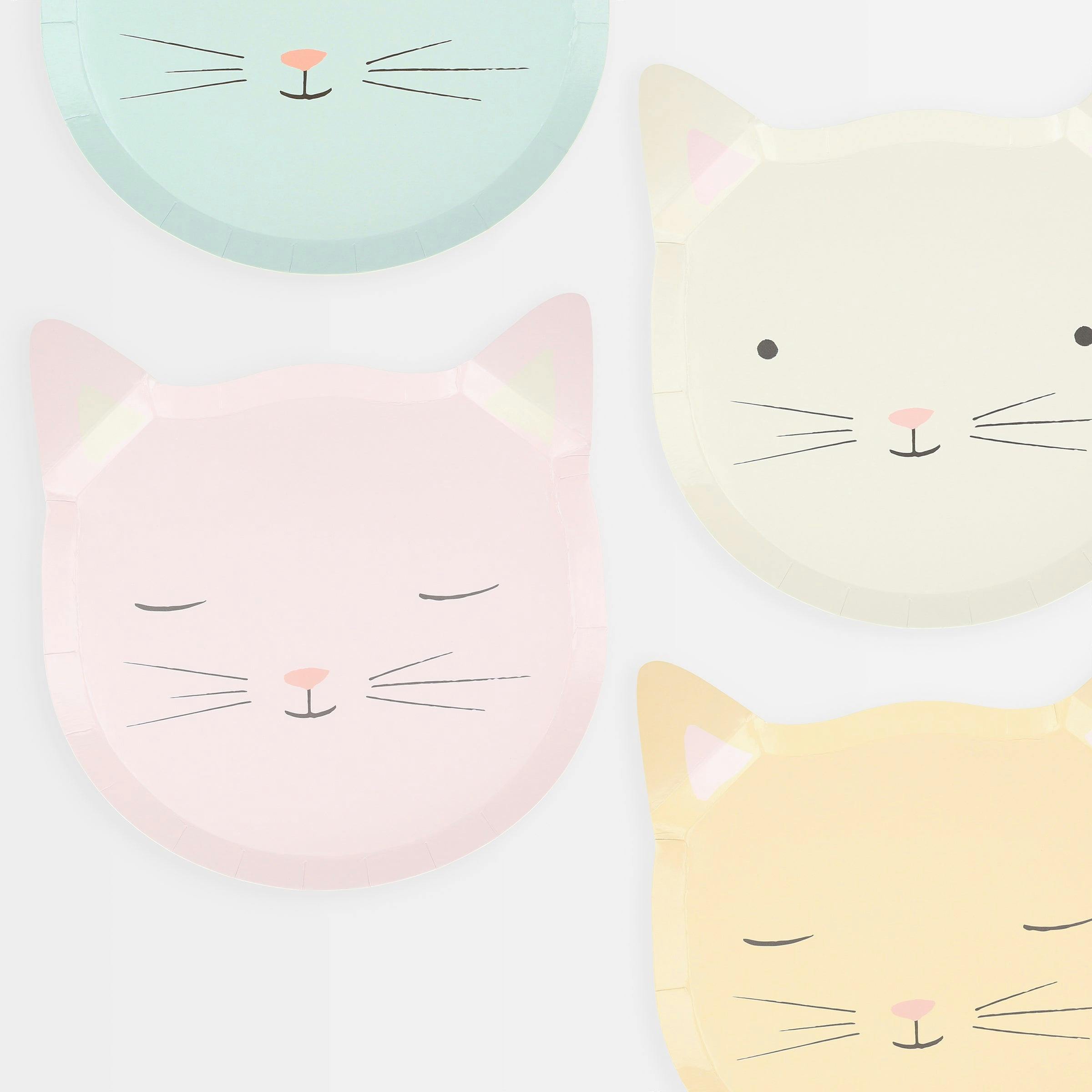 Cute Kitten Plates