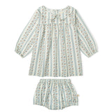Organic Peter Pan Collar Dress - Vine Trail