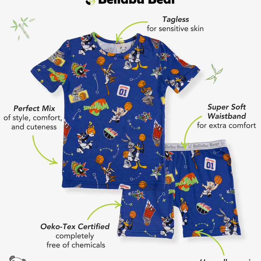 Space Jam Bamboo Kids Pajama Short Set