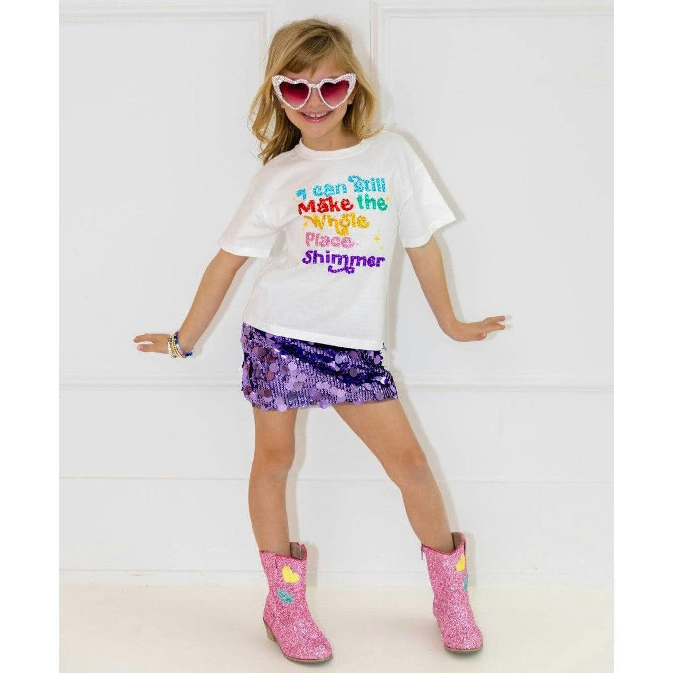 Shimmer Rainbow Gem Crystal T-shirt