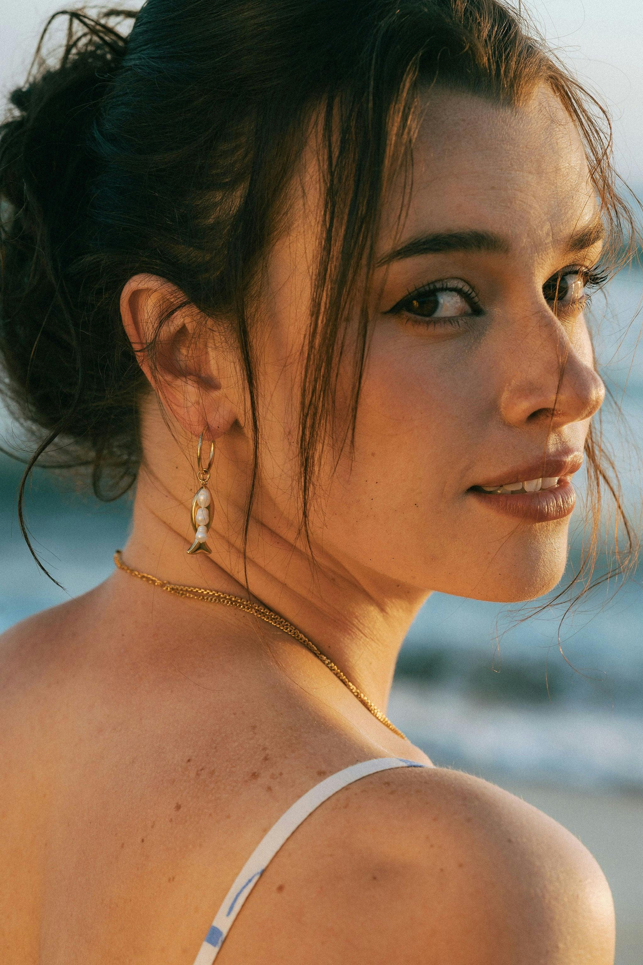 Fish and Pearl Hoops