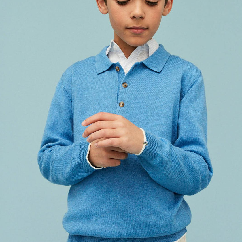 Cotton Polo Jumper