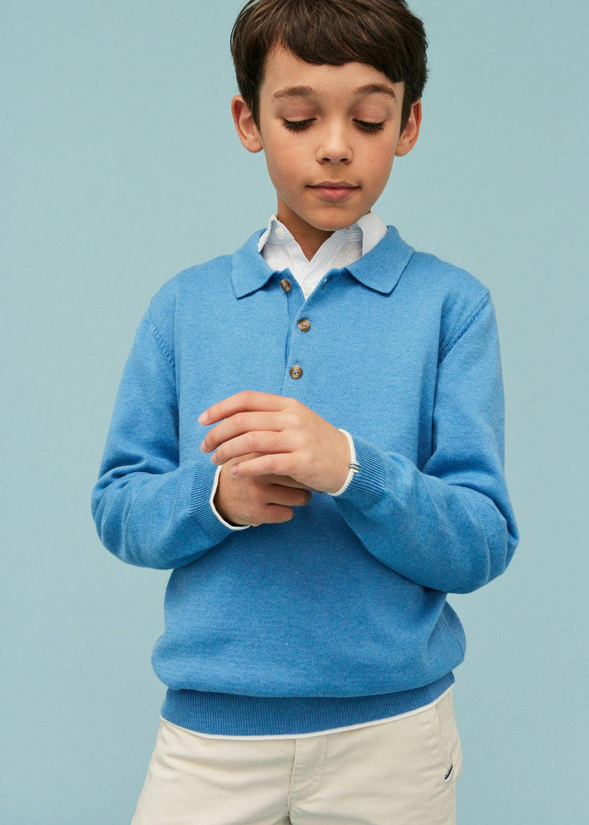 Cotton Polo Jumper
