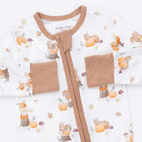 Woodland Animals with Pumpkins - Convertible Romper