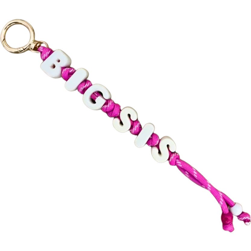 BIG SIS Keychain Bag Charm, Pink