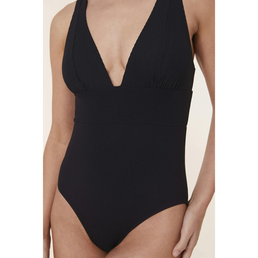 The Mykonos One Piece - Eco Ribbed - Black - Classic