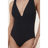 The Mykonos One Piece - Eco Ribbed - Black - Classic