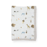 Cotton Muslin Baby Quilt - Party Animals