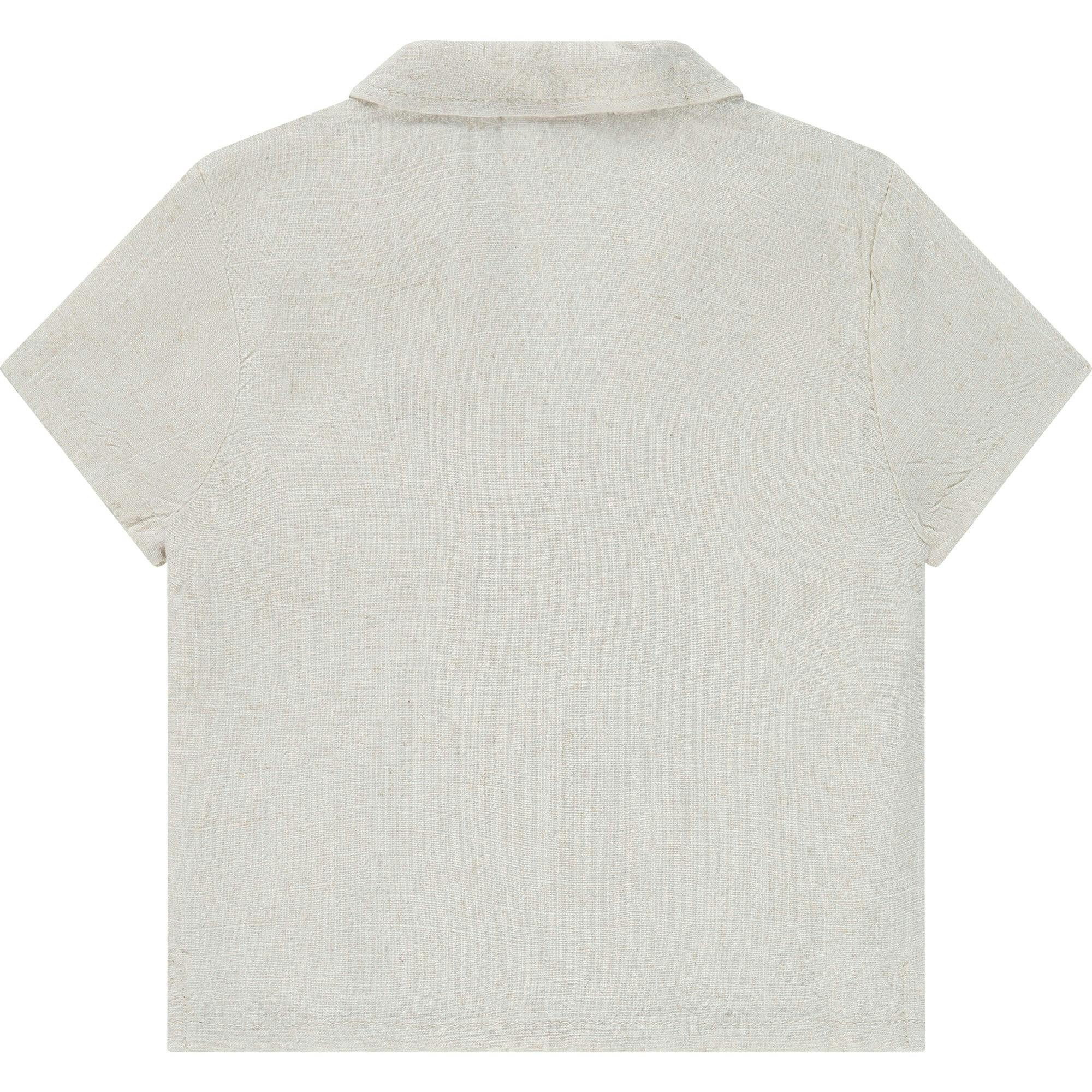 Linen Blend Button Up Shirt