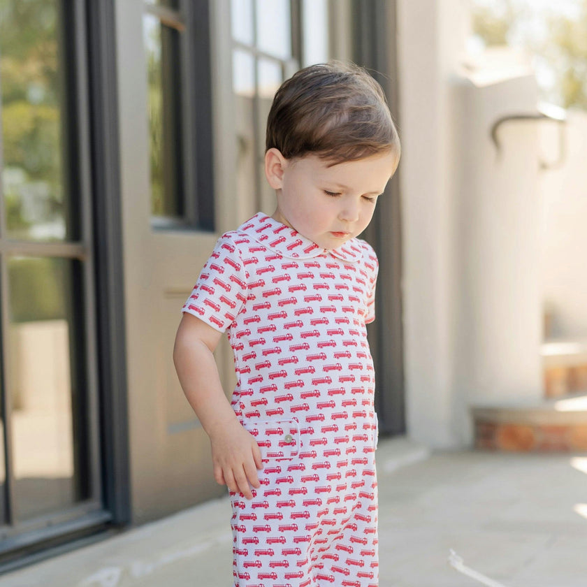 Henry Boys' Shortall - Fire Truck Red