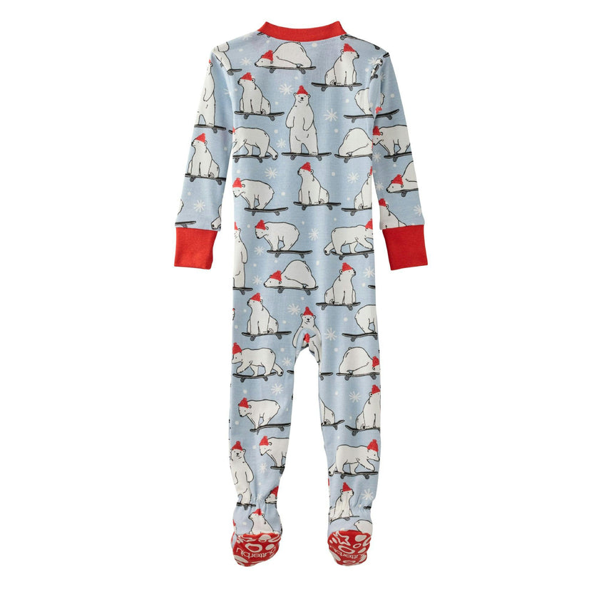 CRUZ Snug-fit Footed Baby Boys Pajamas