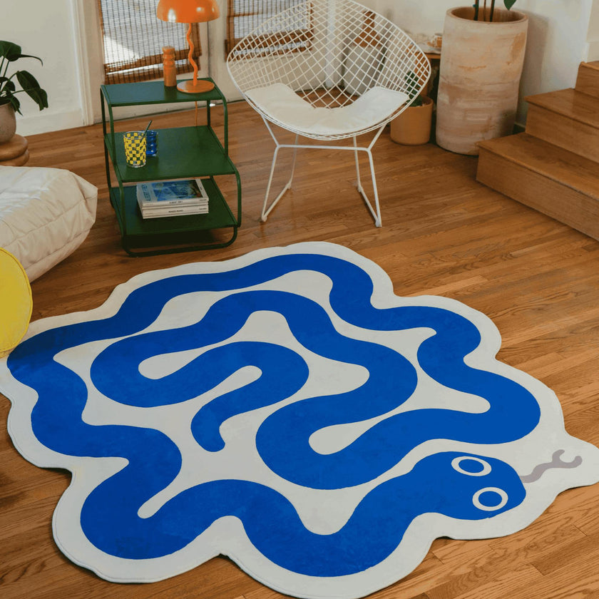 Spiral Snake Design Rug by Johann Banta