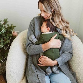 STAY ON 2-PACK MITTS | BOULDER + BIRCH — Bamboo Organic Cotton Blend, 0–6M