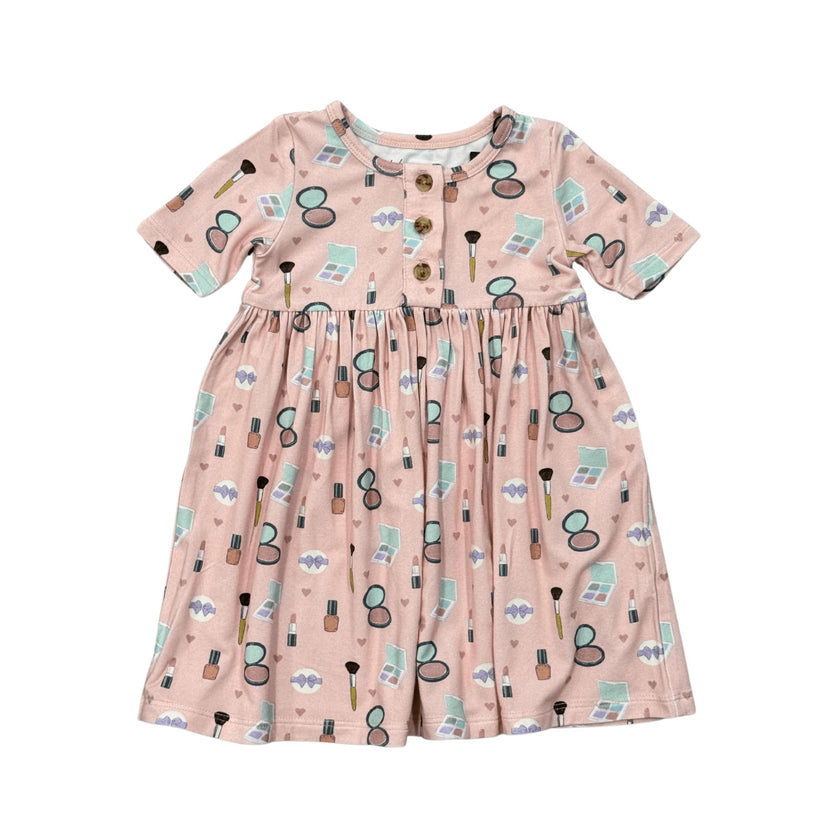 Short Sleeve Henley Dress