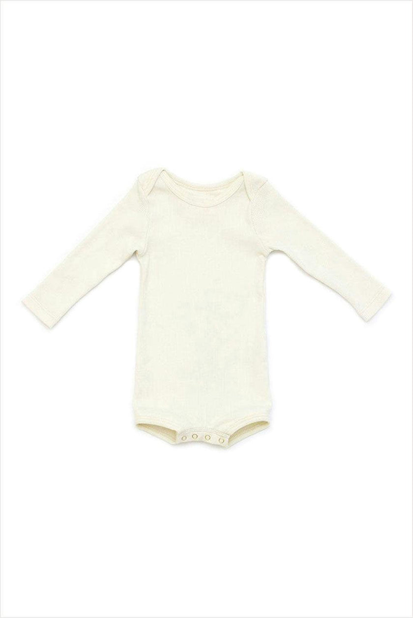 Long Sleeve Crawler w/ Snaps Sand
