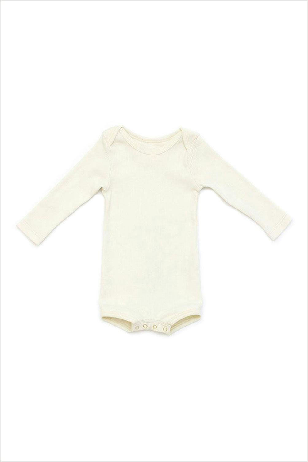 Long Sleeve Crawler w/ Snaps Sand