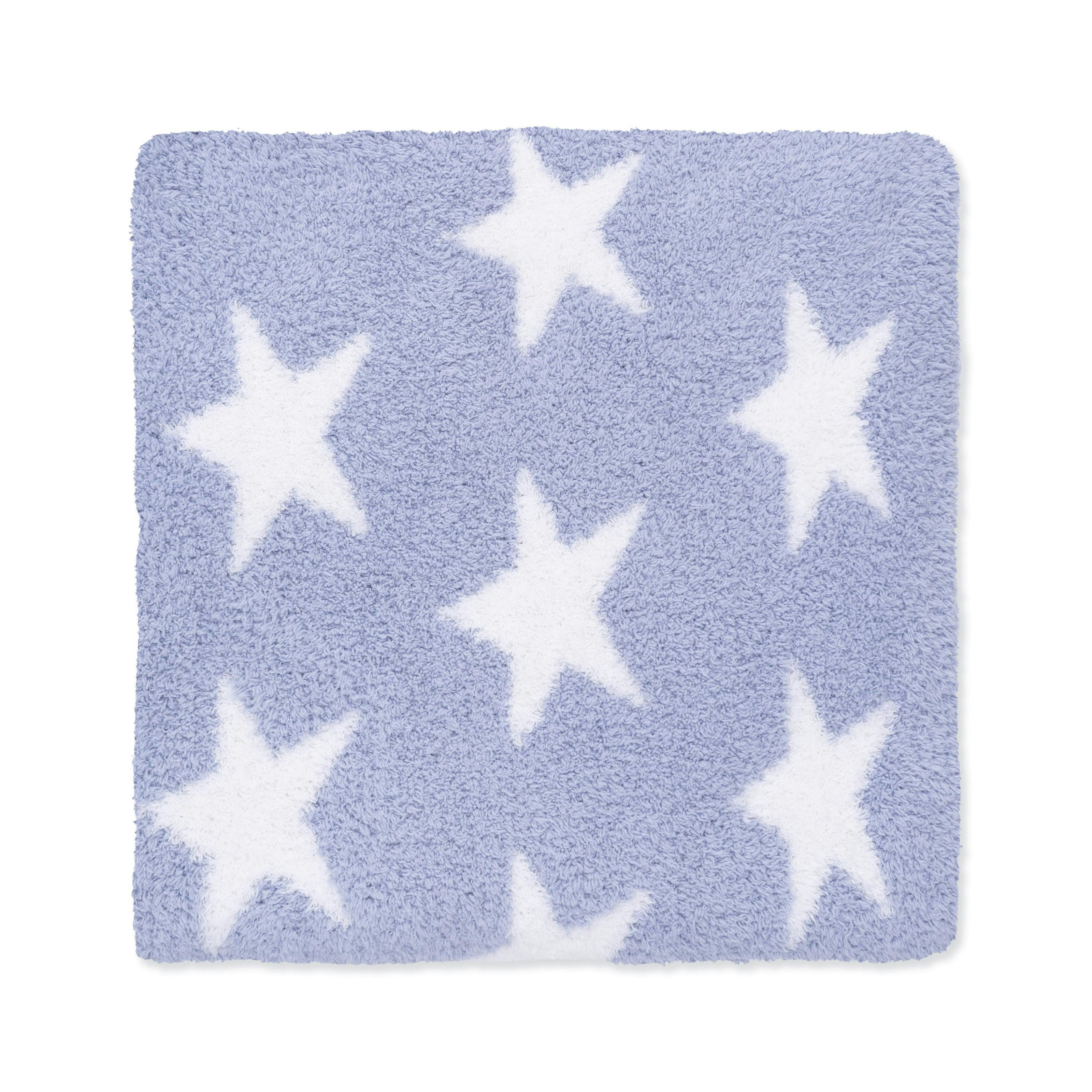 Chenille - Dusty Blue Star Blanket