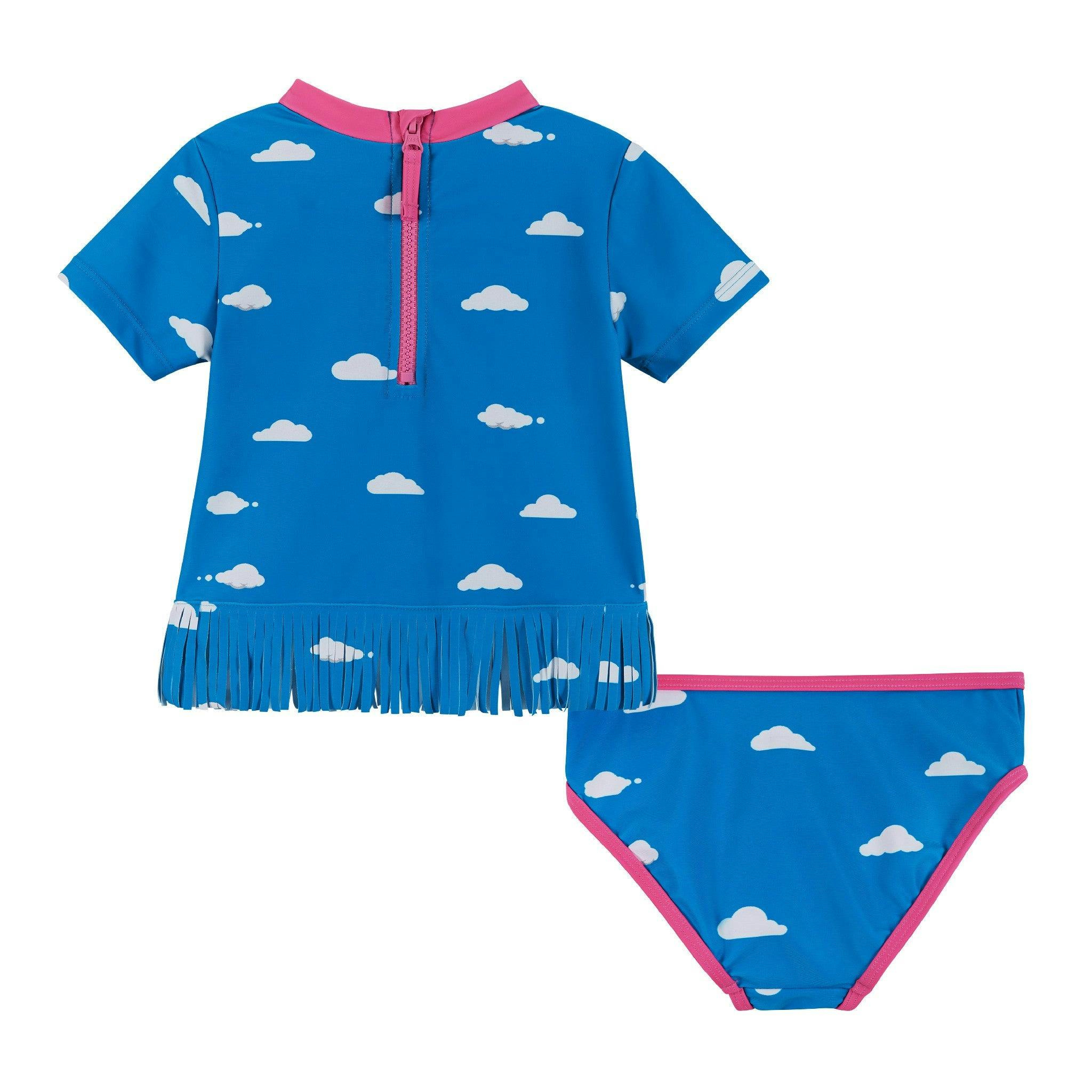 Fringe Rainbow Rashguard Set