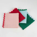 Assorted Ricrac Fabric Napkins
