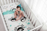 Dive In Standard Size Crib Sheet
