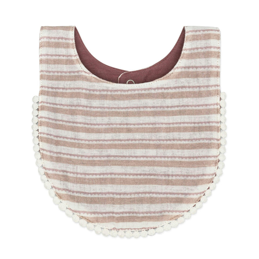 Violet Wildflower Cotton Baby Bib (3 Pack)