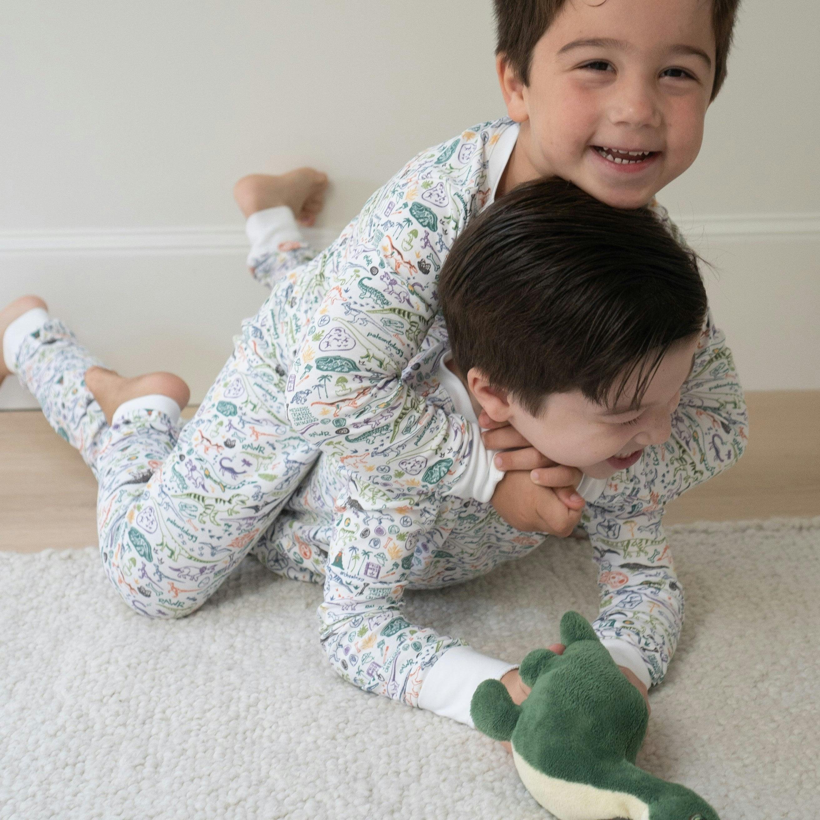 Dino Two Piece Kids Pajamas
