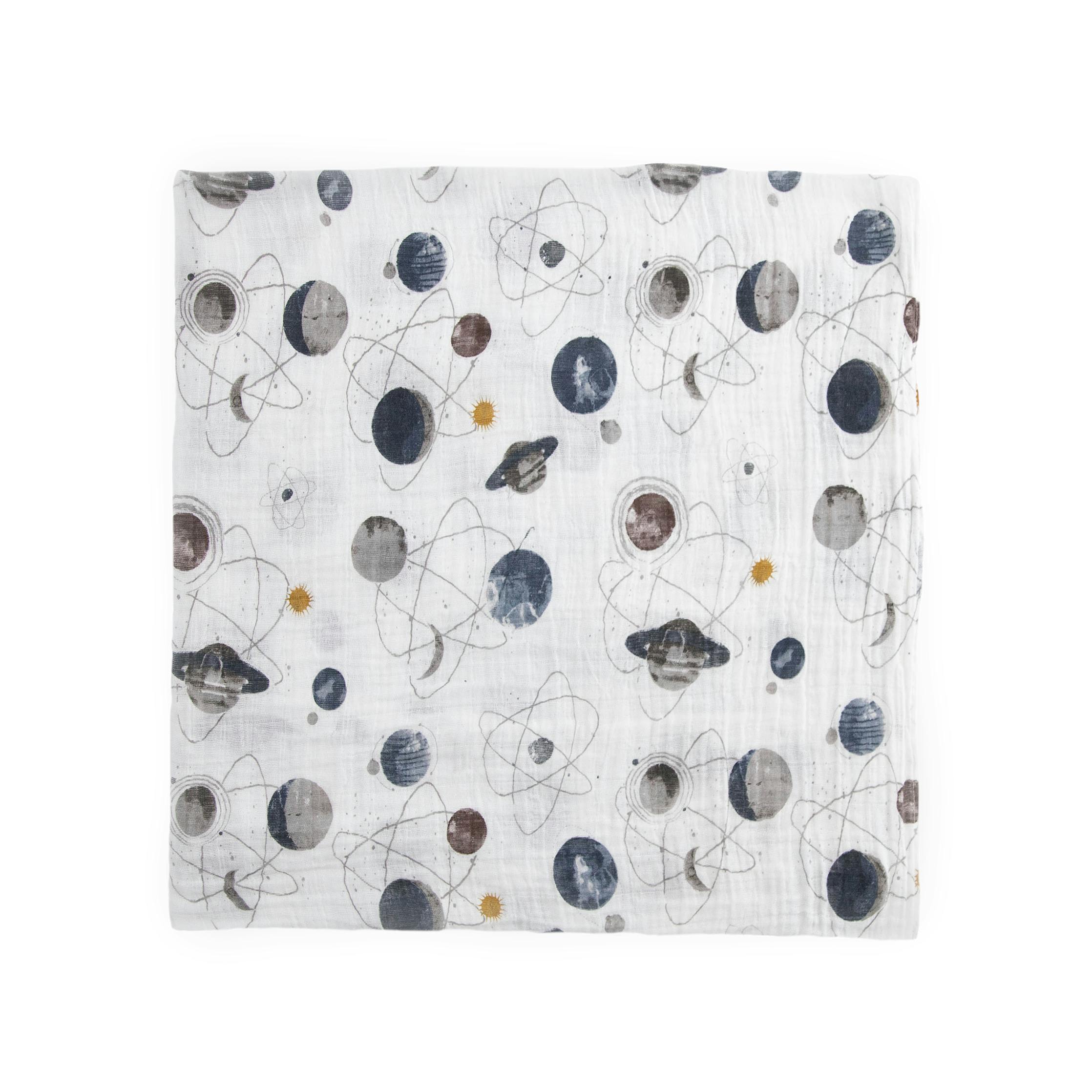 Cotton Muslin Swaddle Blanket 3 Pack - Planetary 2