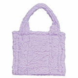 Sherpa Tote Bag – Cozy, Colorful & Convertible with Matching Coin Purse, Bows