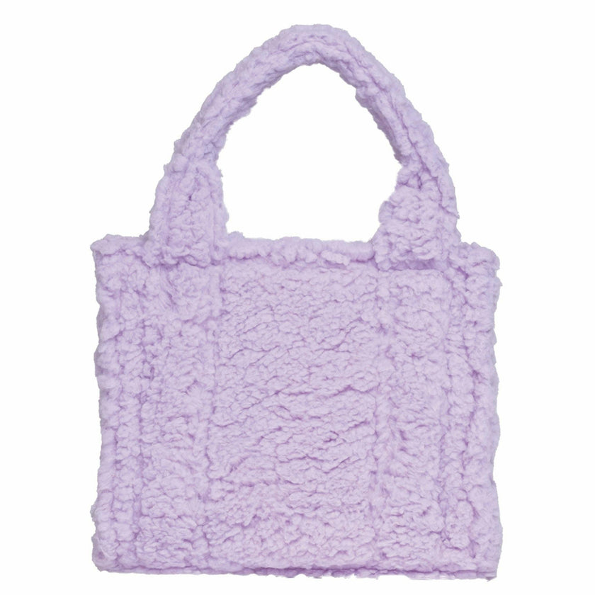 Sherpa Tote Bag – Cozy, Colorful & Convertible with Matching Coin Purse, Bows