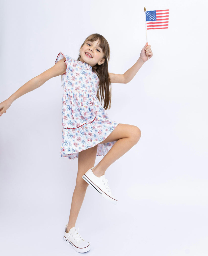 Fireworks Ruffle Dress