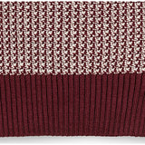 Organic Tweed Stitch Turtleneck Sweater, Red