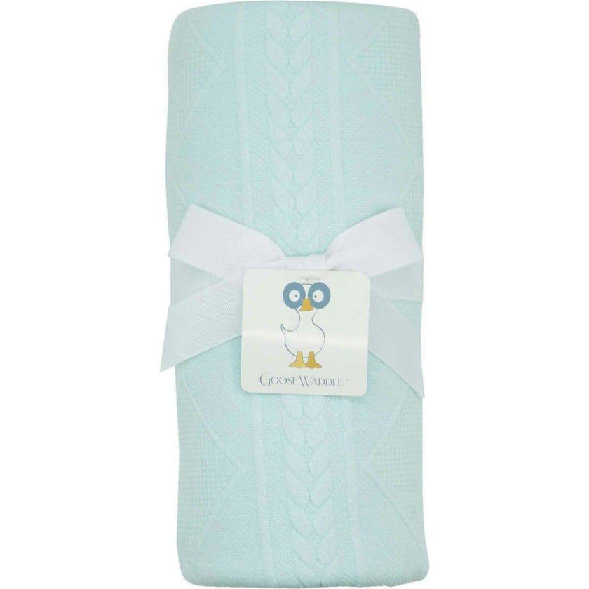 Mint Knit Blanket