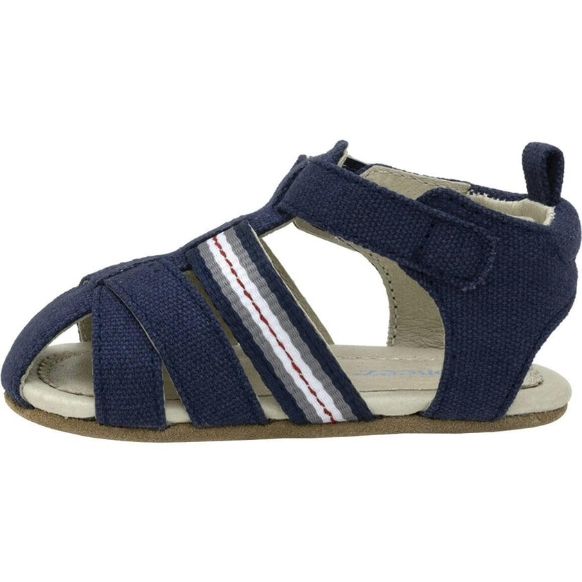 Stuart Navy Canvas Sandal