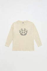 EMBROIDERY OVEJAS T-SHIRT ANGORA