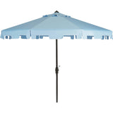 UV-Resistant Zimmerman 9' Crank Push-Button Tilt Umbrella