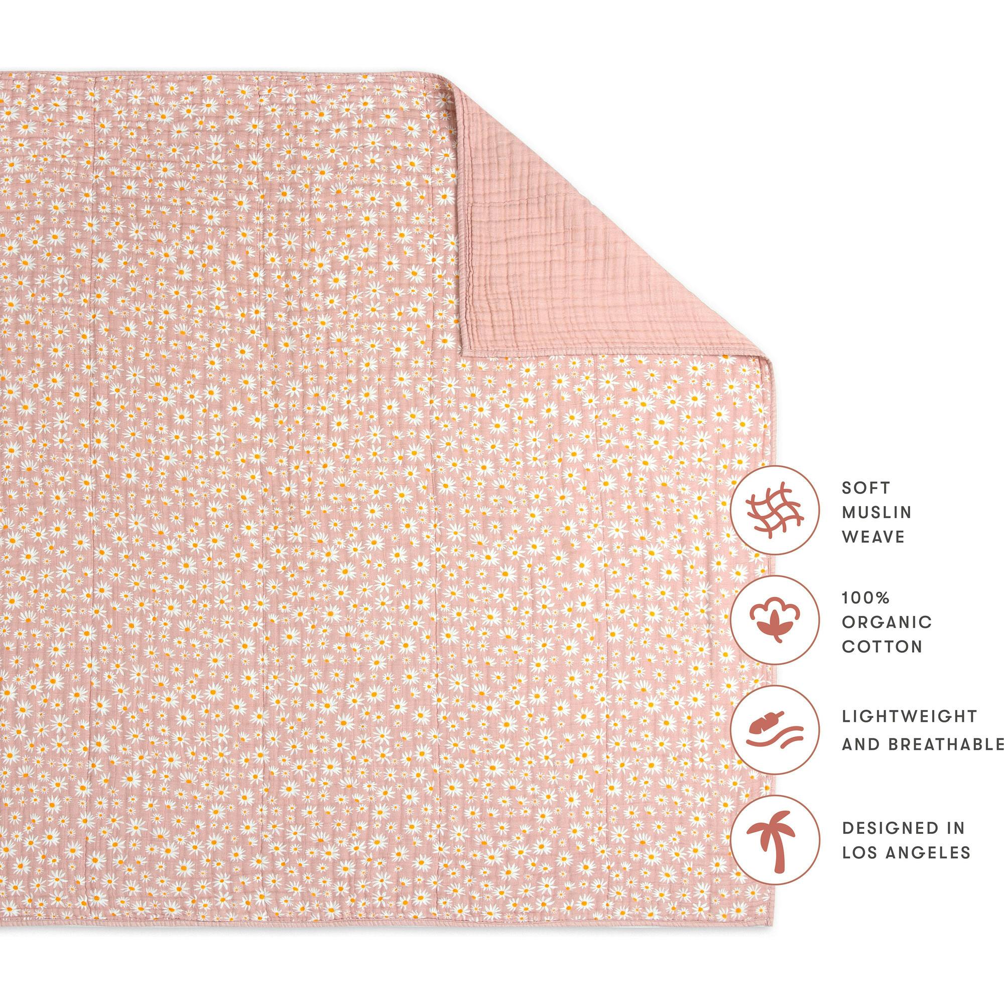 Organic Muslin Cotton 3-Layer Quilt