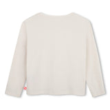 Ivory Sequin Jersey Tee