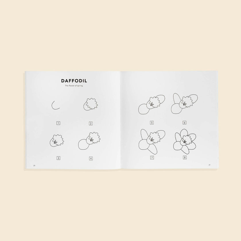 Modern Flowers: How to Draw Books for Kids