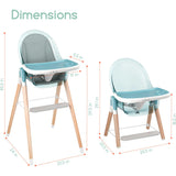 Children of Design 6 in 1 Deluxe High Chair with Cushion