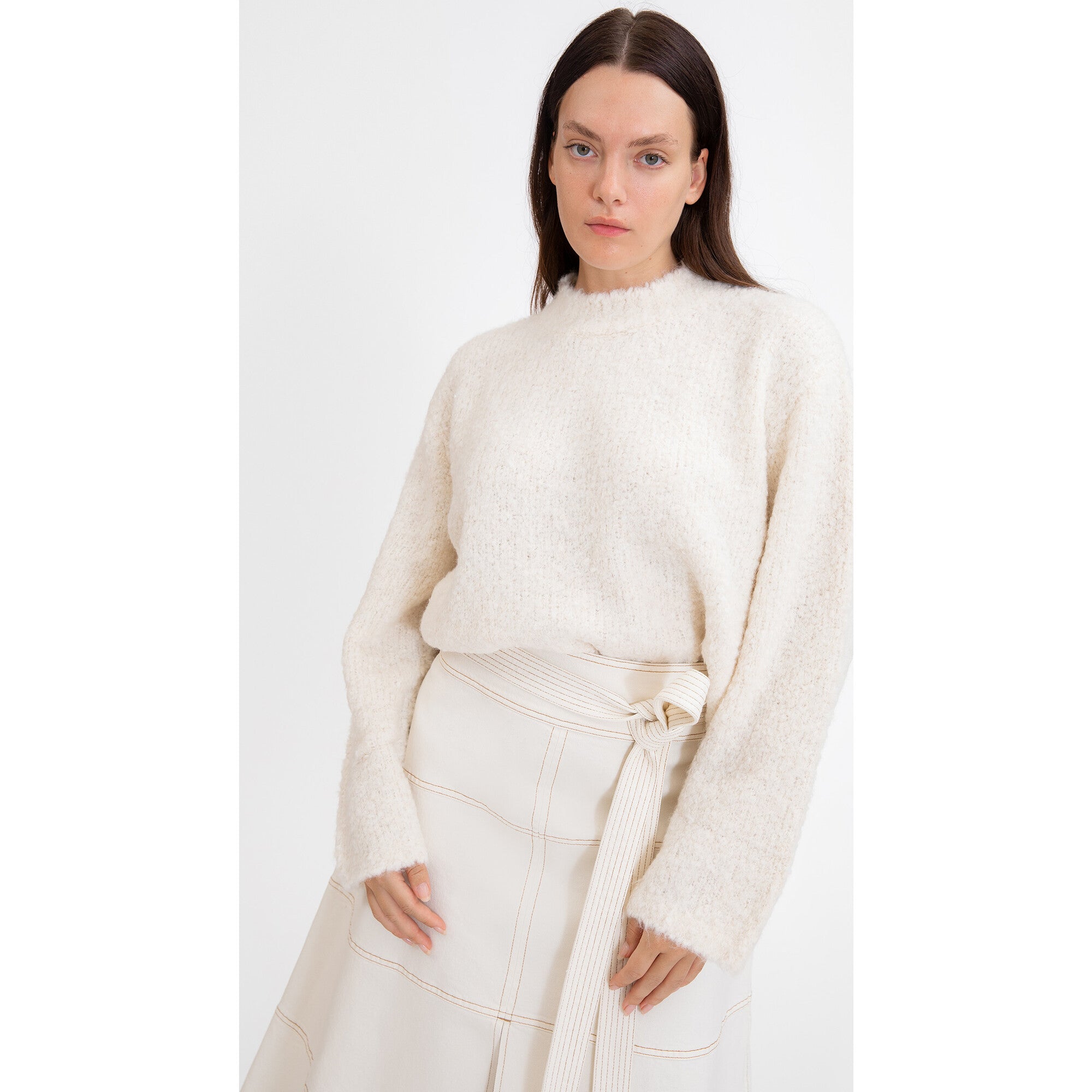Women's Sutton Sweater, Cream