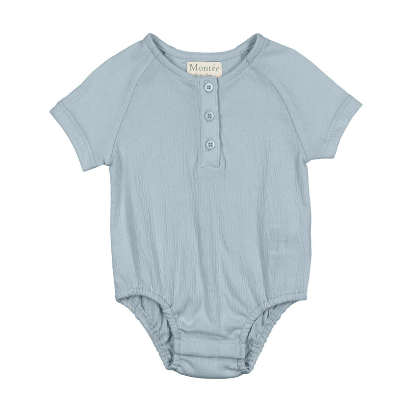 Boys Printed Gauze Romper