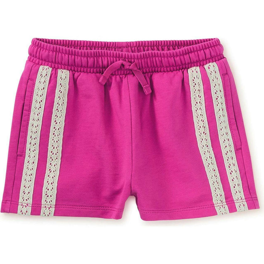 Crochet Sporty Shorts, Pink